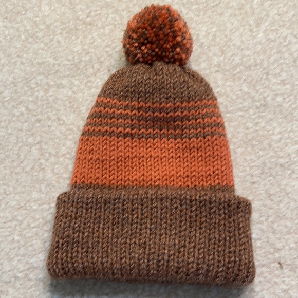 Handmade knitted beanie.Warm and Fashionable double layer new winter Hat❄️☃️ - Picture 1 of 7